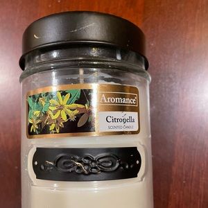 Citronella scented candle